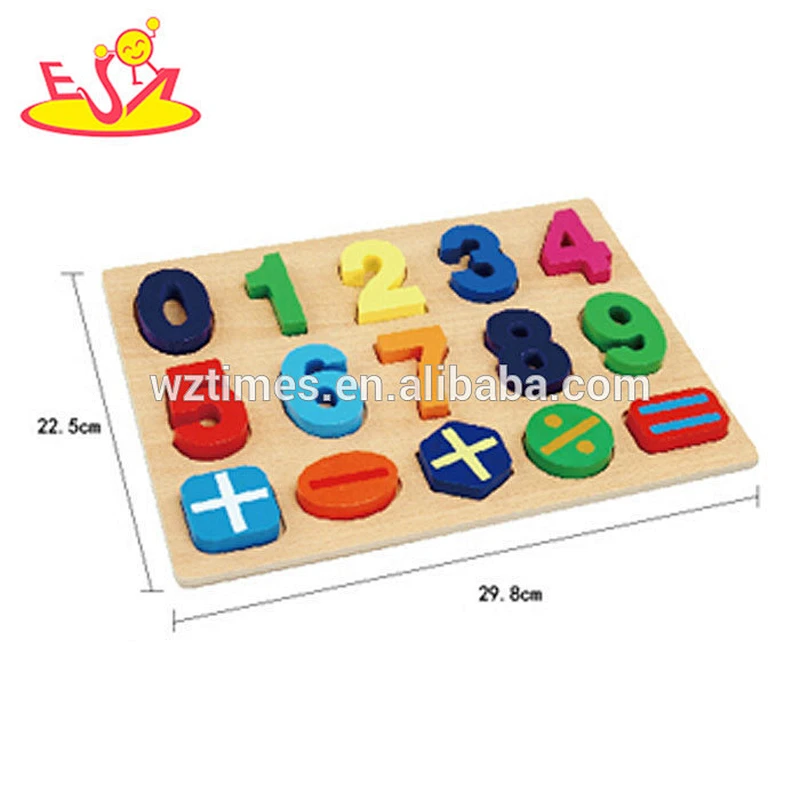 Wholesale useful wooden math counting toy for kids' early learning W14B067