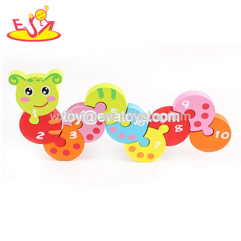 High quality kids colorful wooden 3d owl puzzle for wholesale W14D064