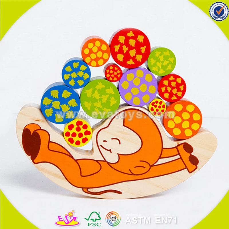 Großhandel holz balance spiel spielzeug für kinder, günstige balance spiel spielzeug, diy bunte hölzerne balance spiel spielzeug w11f046