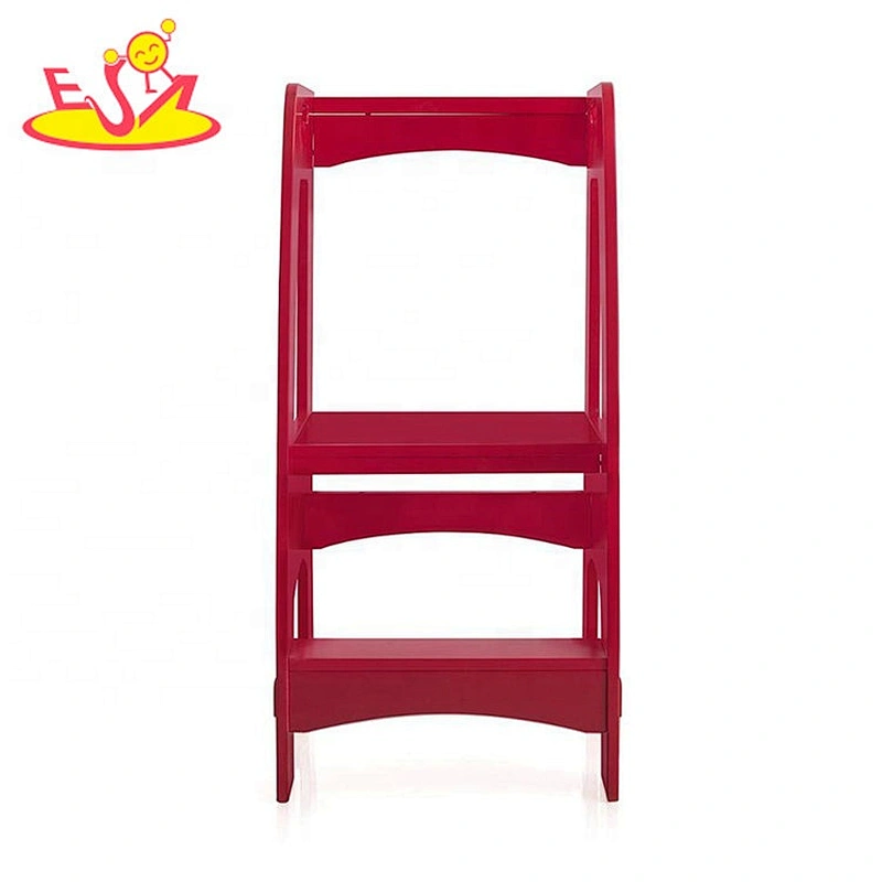 high quality 2 steps wooden kitchen step stool for baby W08G283