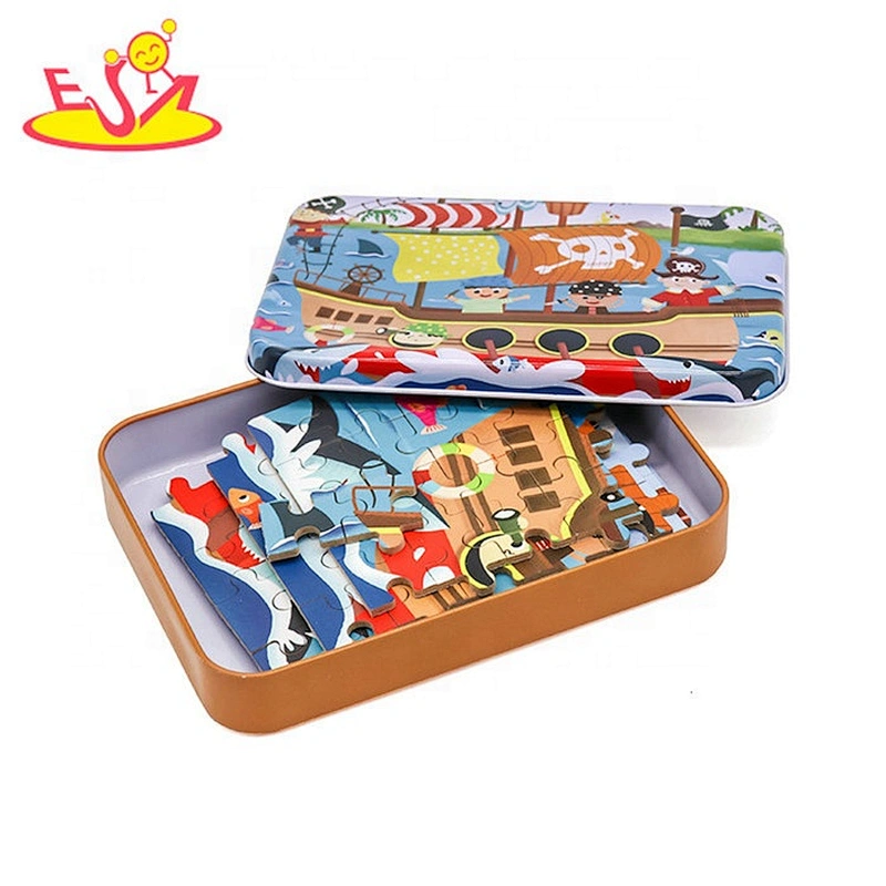 2019 Mosaic design kids wooden jigsaw puzzle games for wholesale W14N007