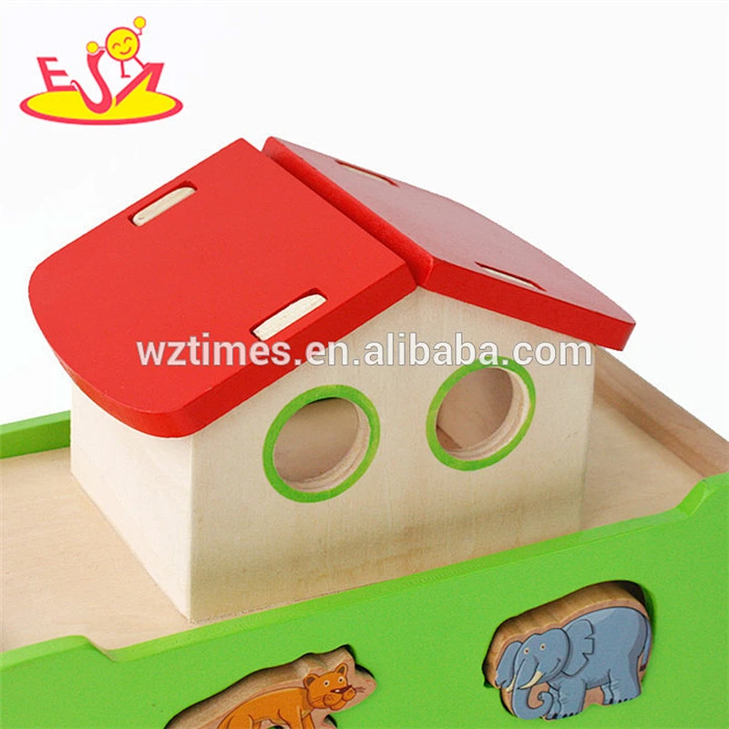 Heißes attraktives hölzernes Noahs Arche-Spielzeug für Kinder, die früh lernen W12D078
