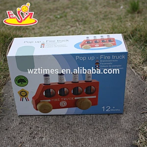 2018 wholesale baby wooden mini car toys cheap kids wooden mini car toys funny children wooden mini car toys W04A260