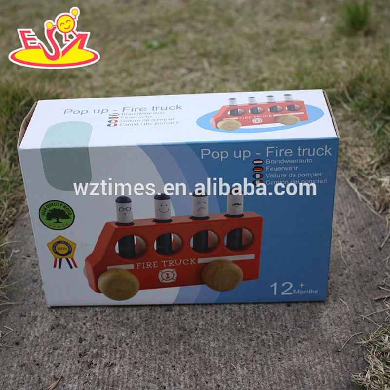 2018 wholesale baby wooden mini car toys cheap kids wooden mini car toys funny children wooden mini car toys W04A260