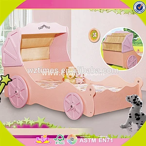 Wholesale wonderful wooden car bunk household off-road vehicle design car bed for baby W08A085