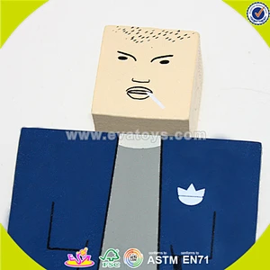 wholesale cheap baby toy wooden puppet best sale children toy wooden puppet W06D060