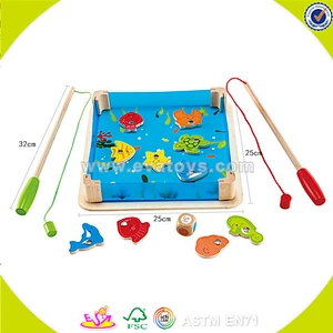 wholesale wooden magnetic toy fishing fashion wooden magnetic toy fishing best sale wooden magnetic toy fishing W01A076