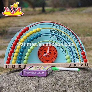 2018 educational wooden math toys with drawing board W12A019