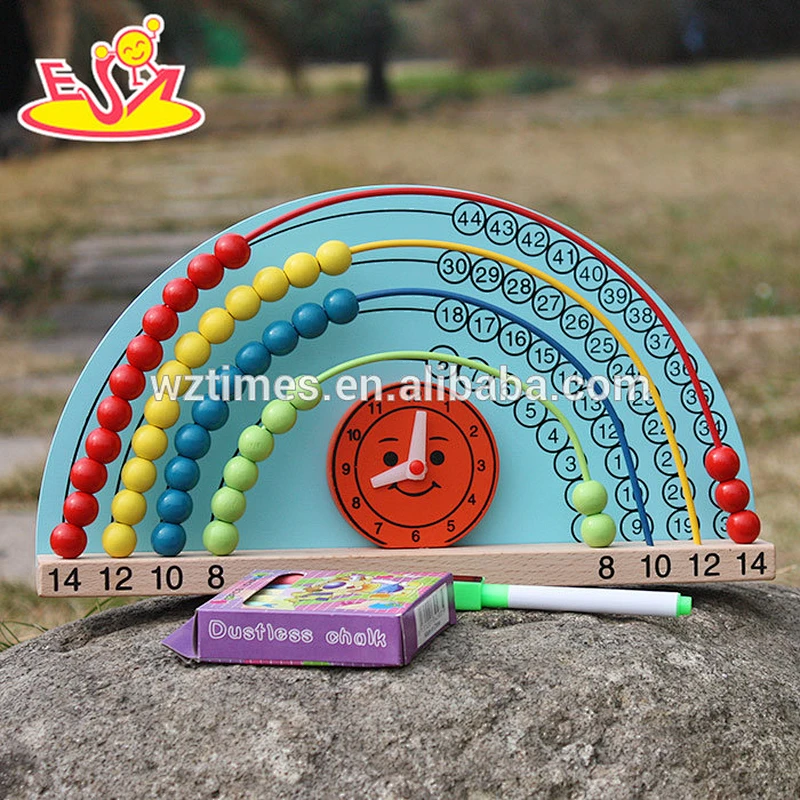 2018 educational wooden math toys with drawing board W12A019