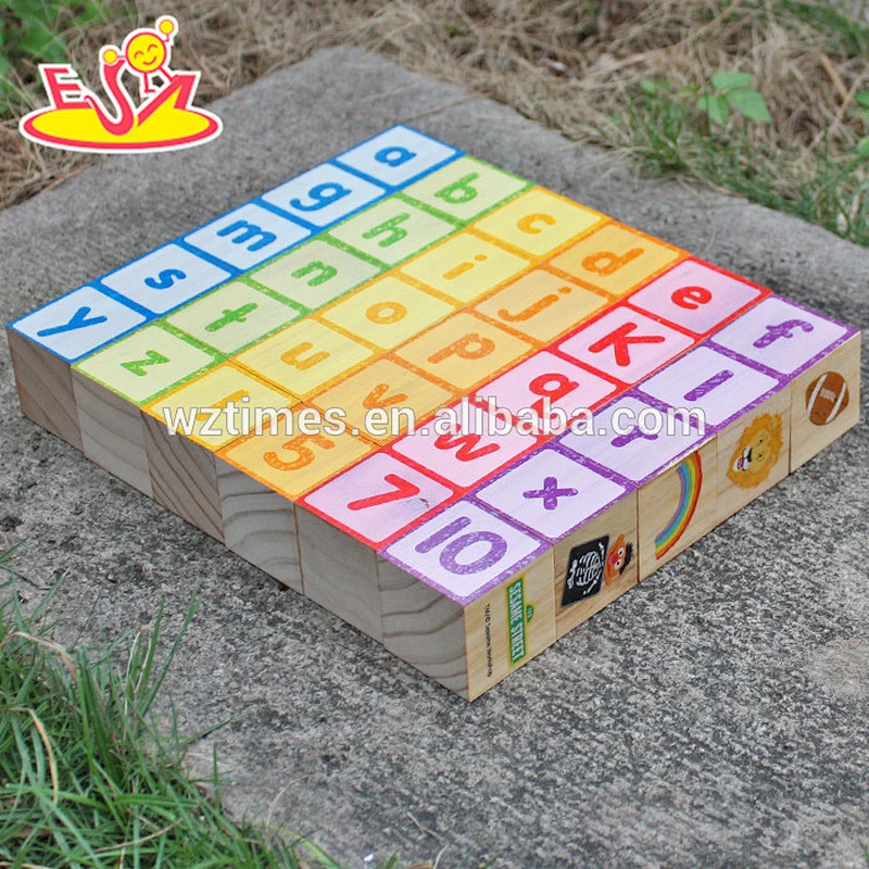 Wholesale wooden toddler building blocks hot sale wooden toddler building blocks for education W13A065