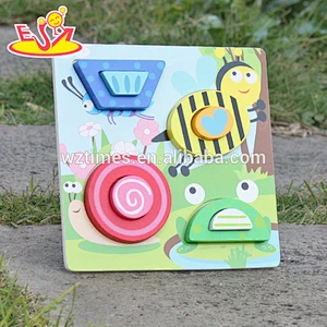 2018 New design educational wooden 3d puzzle, identify animals wooden 3d puzzle, new design wooden 3d puzzle W14D027