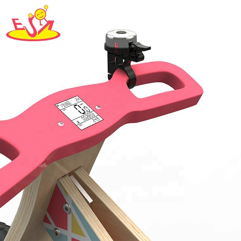 high quality pink wooden push bicycle with customize W16C274