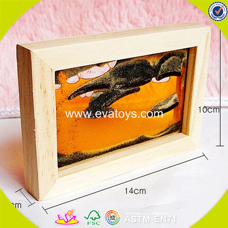 wholesale children wooden colorful sand painting top fashion kids wooden colorful sand painting W02A040