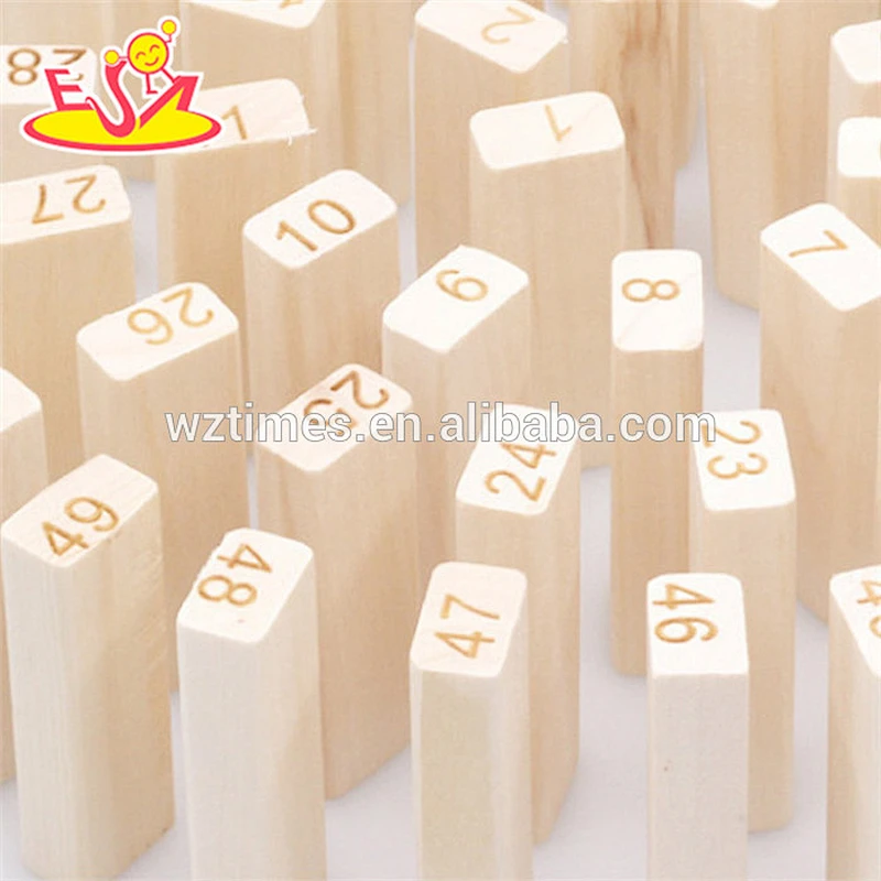 Los ladrillos de madera del edificio creativo al por mayor 51 PCS juegan para el bebé W13D158