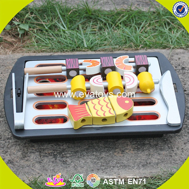 New design kids educational wooden BBQ toy children wooden BBQ toy W10D135