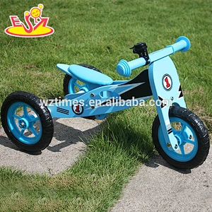 Best design 2 in 1 wooden balance tricycle for kids W16A022
