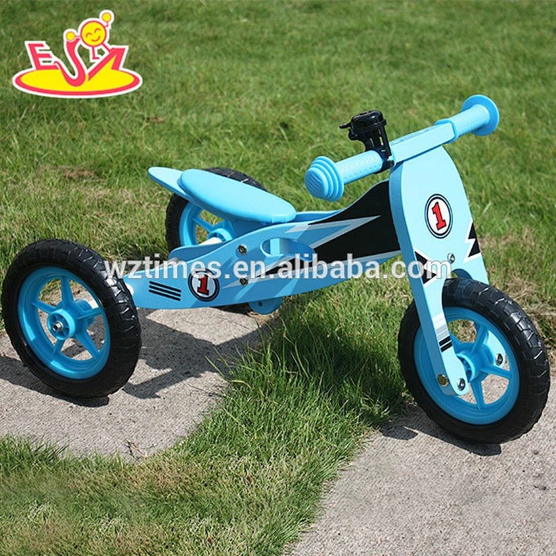 Best design 2 in 1 wooden balance tricycle for kids W16A022