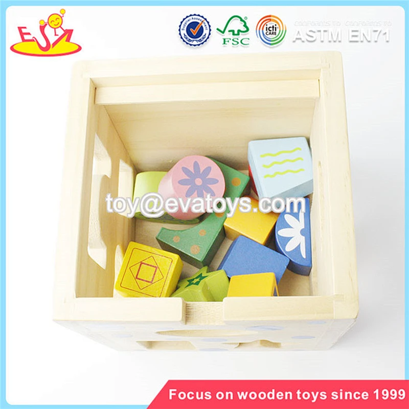 wholesale cheap children wooden educational toys funny shape blocks kids wooden educational toys W12D067