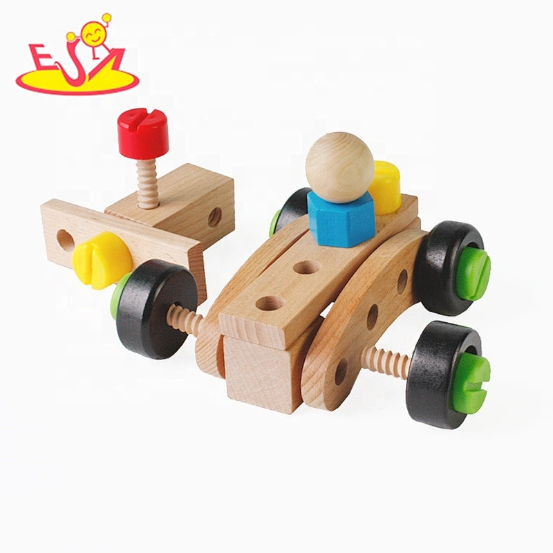top sale montessori DIY nut combination wooden screw toy for kids W03C012
