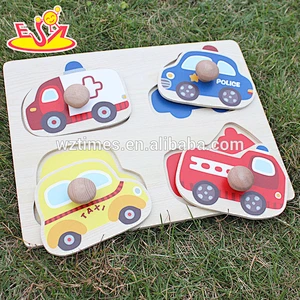 wholesale most popular wooden 3d car puzzle hot sale wooden 3d car puzzle for children W14M089