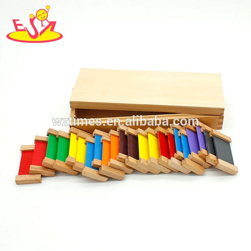 Wholesale teaching materials wooden color box montessori for Identify the color W12F028