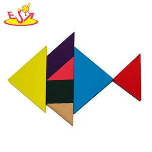 2019 Top fashion educational diy wooden tangrams for kids W11D010