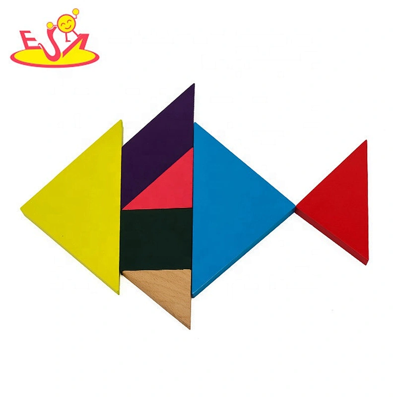 2019 Top fashion educational diy wooden tangrams for kids W11D010