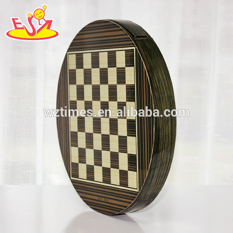 2017 Wholesale cheap kids wooden chess game best wooden chess game W11A054