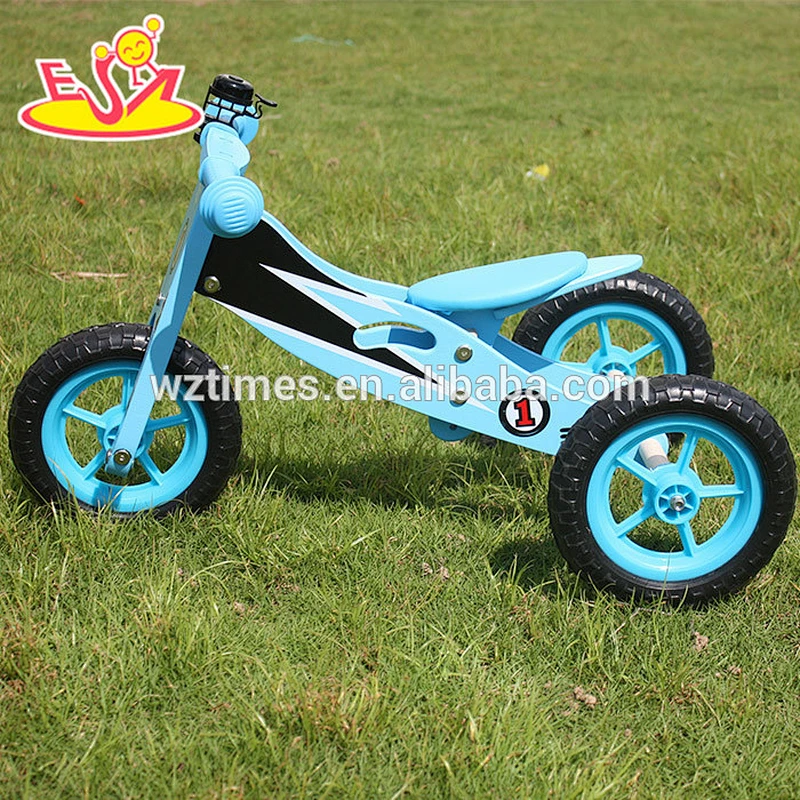 Best design 2 in 1 wooden balance tricycle for kids W16A022