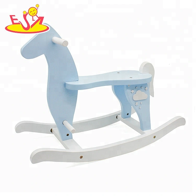 New arrival small wooden kids rocking horse for wholesale W16D118