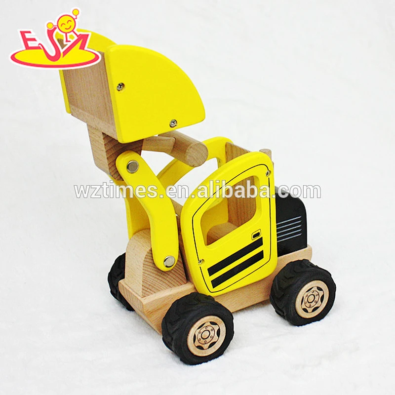 High quality kids wooden digger toys for beach play W04A290