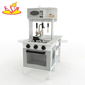 Juguete de madera de la cocina del conocimiento de la vida de alta calidad al por mayor pequeño para el niño W10C332
