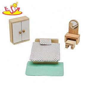 2019 New arrival pretend play wooden miniature furniture toy for kids W06B093