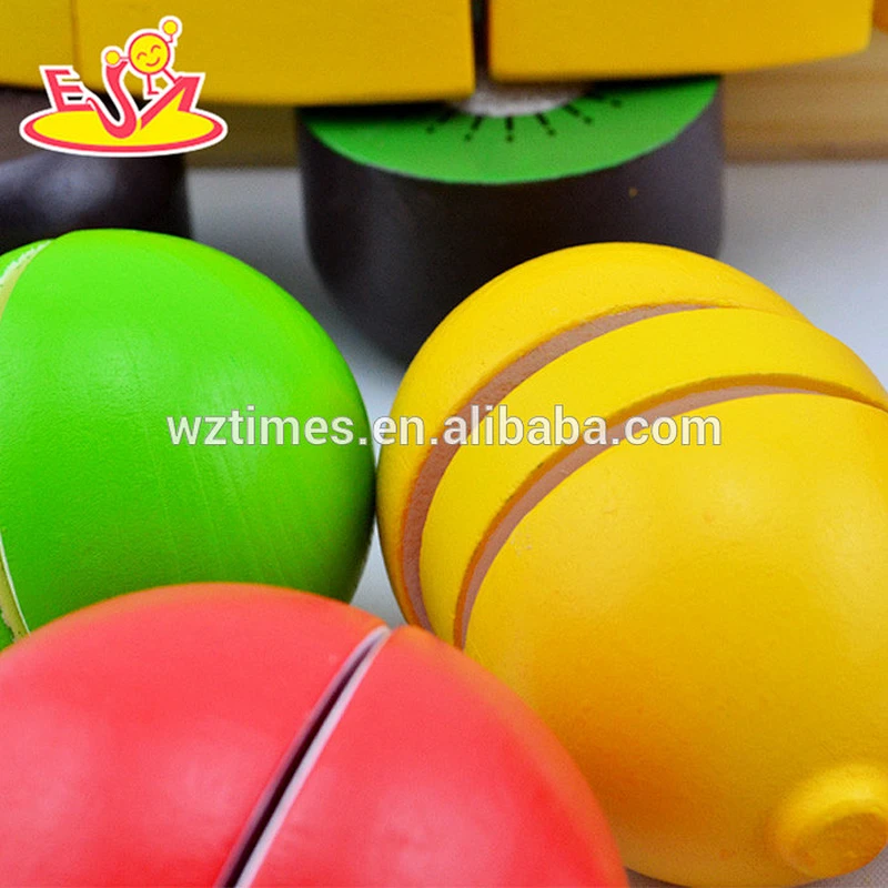 wholesale top quality wooden fruit cutting toy for children as holiday gift W10B144