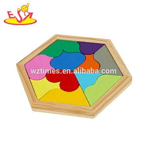 Bestes attraktives buntes Holzspielzeugpuzzle für Kinder W14A173