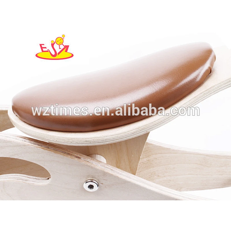 Wholesale high quality product wood color wooden walking balance bike for children W16C099