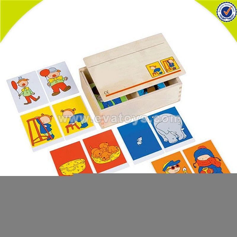 Wholesale fashionable kids wooden domino toy with oem W15A055