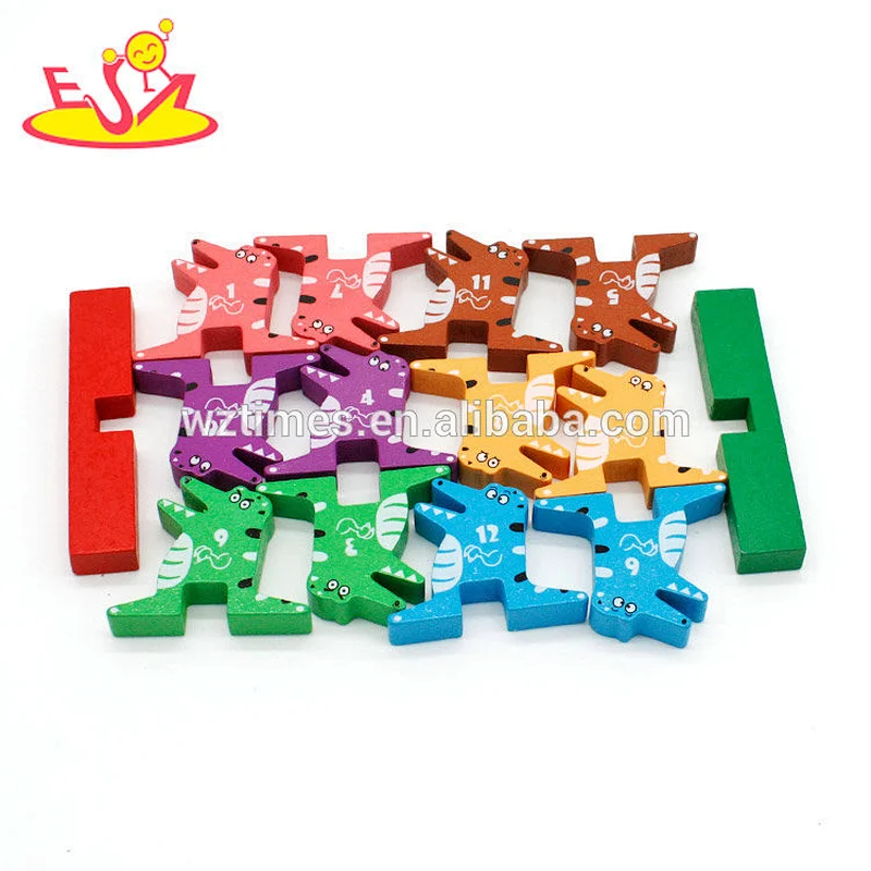 Wholesale unique style wooden splice animal toy for children W13A143