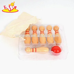 Wholesale most popular funny wooden bowling game for children W01A303