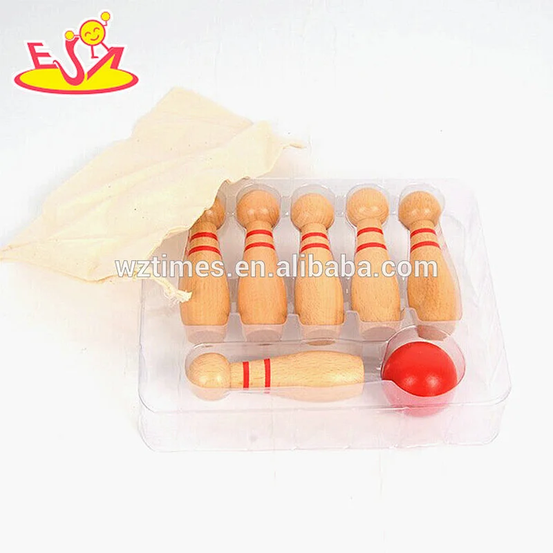 Wholesale most popular funny wooden bowling game for children W01A303