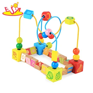 Pädagogisches Kinderspielzeug der Spaßmode aus Holzperlen W11B191
