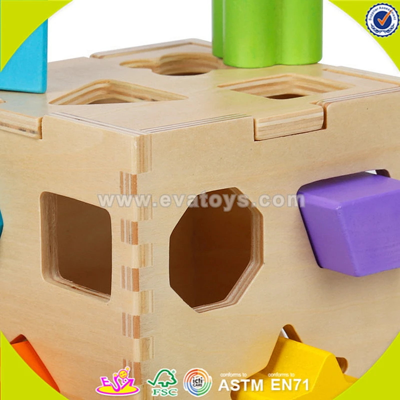 wholesale educational baby wooden blocks toy new design kids wooden blocks toy for preschooler W12D019