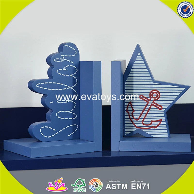 wholesale kids wooden book holder new design star children's wooden book holder W08D049