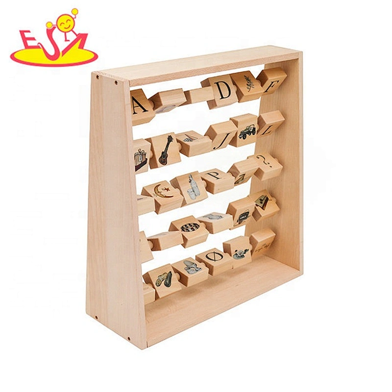 New hottest first alphabet abacus wooden learning toys for toddlers W12C013