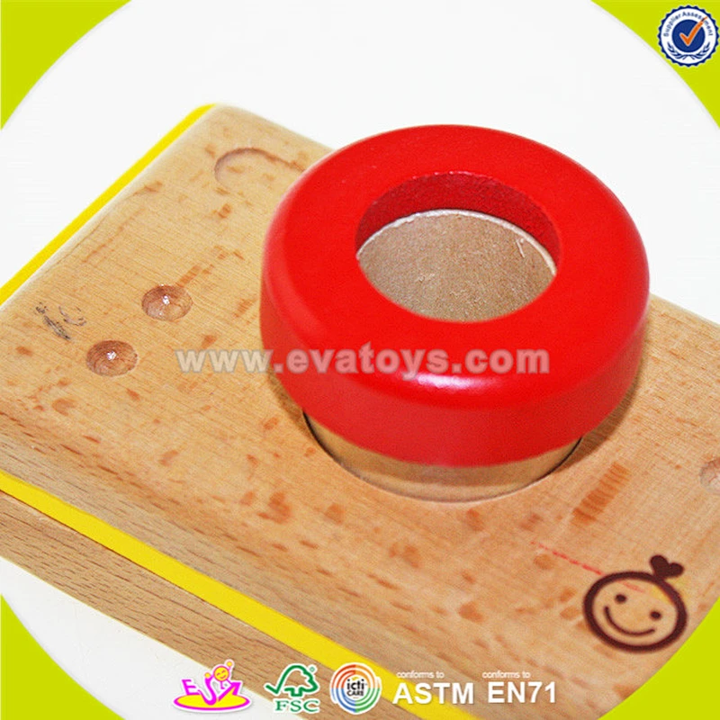 Most popular mini wooden toy camera for kids W01A075