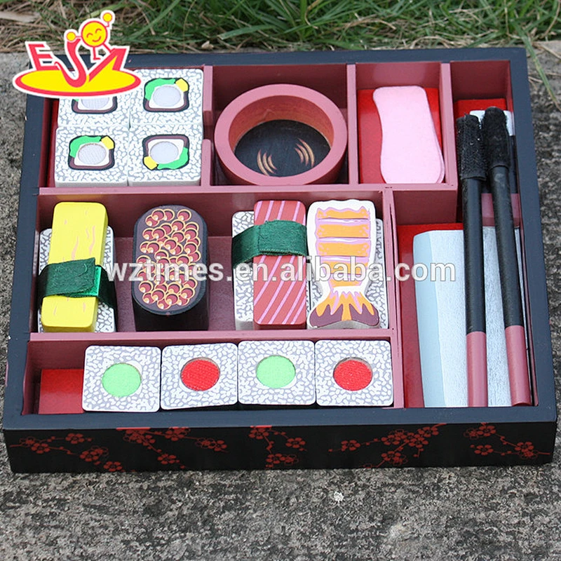 2018 New design pretend play wooden sushi toy for kids W10D133