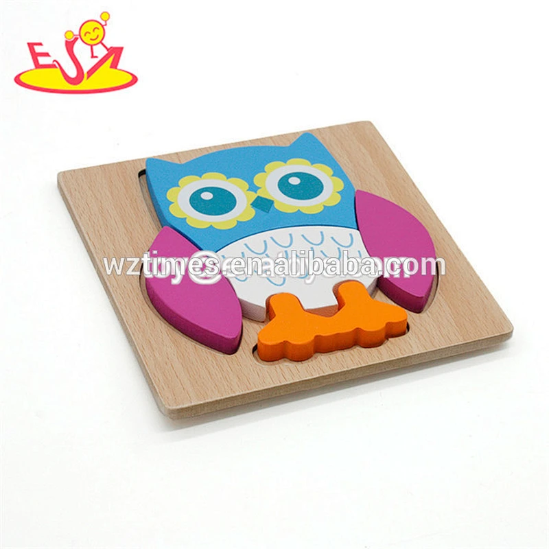Wholesale hottest sea star pattern wooden toy shape jigsaw puzzle for kids W14D045