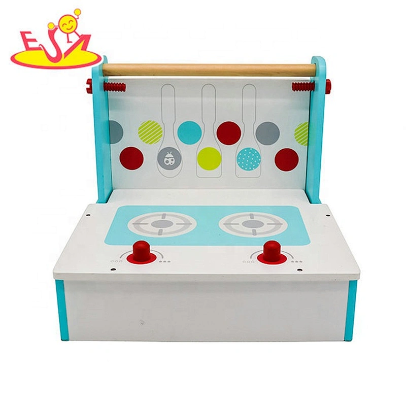 2019 New design tabletop wooden kids cooking set for pretend play W10C456