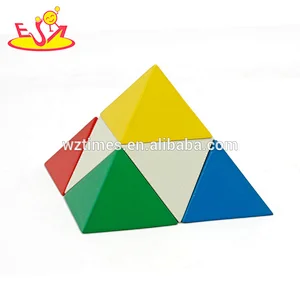 New fashion intelligent building blocks wooden pyramid games for kids W13E073