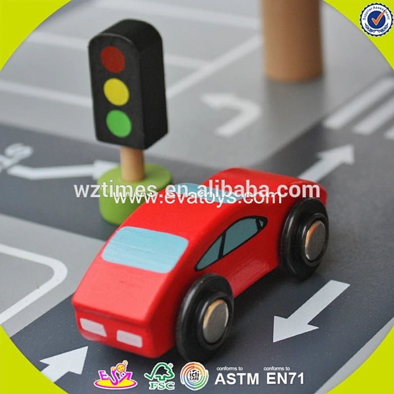 Wholesale cool style customize wooden garage playsets toy for kids W04B047